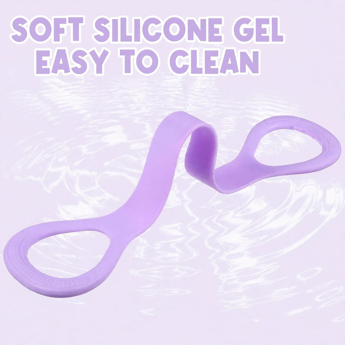 SAHROY Figure 8 Resistance Band - Soft Silicone Gel | Full Body Workout & Toning For Arms, Back, Legs | Yoga, Pilates, Gym For Women (Pack of 1)